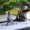 BangBangDa Japanese Zen Garden Kit for Desk - Meditation Rock Sand Garden for Birthday Gift Office Home Desktop Relaxation Decor Bamboo Rakes Bonsai Tree Pagoda Accessories Tools Kits view 4