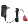 FLHFULIHUA 6V Kids Ride On Car Charger, 7Volt 800MA Battery Charger for BMX X6 Kid TRAX Disney GMC Dinsney Wal-Mart Moto ATV Quad Ride-On Toys Red Square Plug view 3