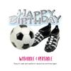 Anniversary House Football Cake Decorations, Football Cake Topper, Football Birthday Decorations, Cake Decorations for Men, Football, Boots & Silver Happy Birthday Motto, Pack of 4, BU040 view 2