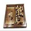 3 in 1 WOODEN BACKGAMMON Armenian BOARD GAME Nardi Nardy checkers chess carving FLOWER Ornament hand made gift walnut wood table game view 4