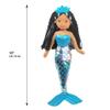 Linzy Toys,Aria Mermaid Doll, Soft Plush Mermaid, Blue, 18" Mermaid Toys for Little Girls, Sirena's para ninas, Sirena's Plush (89002) view 3