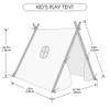 100% Canvas Cotton Kids Playhouse for Boy & Girl Indoor and Outdoor - Natural Premium Breathable Cotton Canvas and Sturdy Pine Wood Frame for Your Kids Playhouse (Jungle) view 4