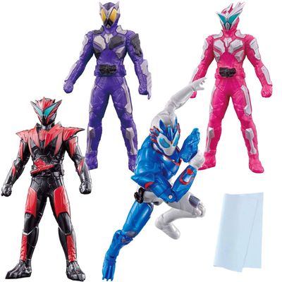 Kamen Rider Zero One RKF Kamen Rider Vulcan Shooting Wolf & Sofubi 3 Piece Set with Original Cleaning