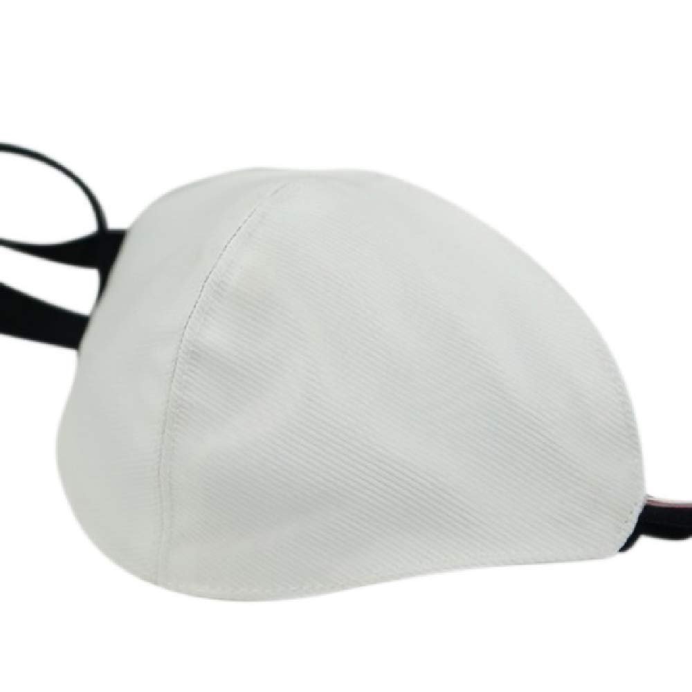 Anti Dust Mask 7 Color Changeable LED Luminous Mask With USB Charge Masks for Break Dance DJ Music Party Halloween Nightclub (white)