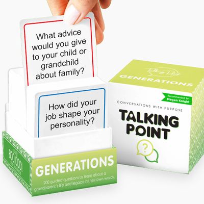 200 Generations Conversation Cards - Deep, Fun & Reflective Questions to Spark Connection - Perfect for Kids, Parents & Grandparents to Share Stories, Bond, and Create Lasting Memories Together