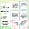 200 Generations Conversation Cards - Deep, Fun & Reflective Questions to Spark Connection - Perfect for Kids, Parents & Grandparents to Share Stories, Bond, and Create Lasting Memories Together view 3
