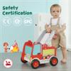 Labebe Wooden Baby Push Walker - Learning Toy for Toddlers 1-3 Year Old Boys and Girls, Fire Truck With Wheels view 2