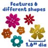 READY 2 LEARN Coconut Flowers - Set of 50 - 6 Shapes - 5 Colors - Natural, Hand Made Counters for Kids - Use for Crafts and Jewlry Making view 2