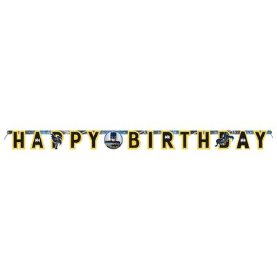 Batman Large Jointed Party Banner (1 Pc) - Dynamic & Eye-Catching Design, Perfect for Superhero-Themed Celebrations
