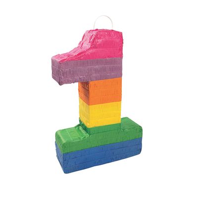 1-Shaped Piata - Party Decor - 1 Piece
