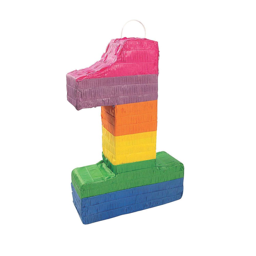 1-Shaped Piata - Party Decor - 1 Piece