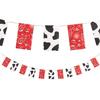 Cow Print Pennant Banner - Party Decor - 1 Piece view 1