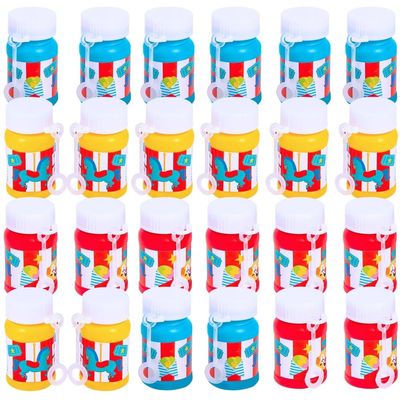 Carnival Mini Bubble Bottles - Toys - 24 Pieces