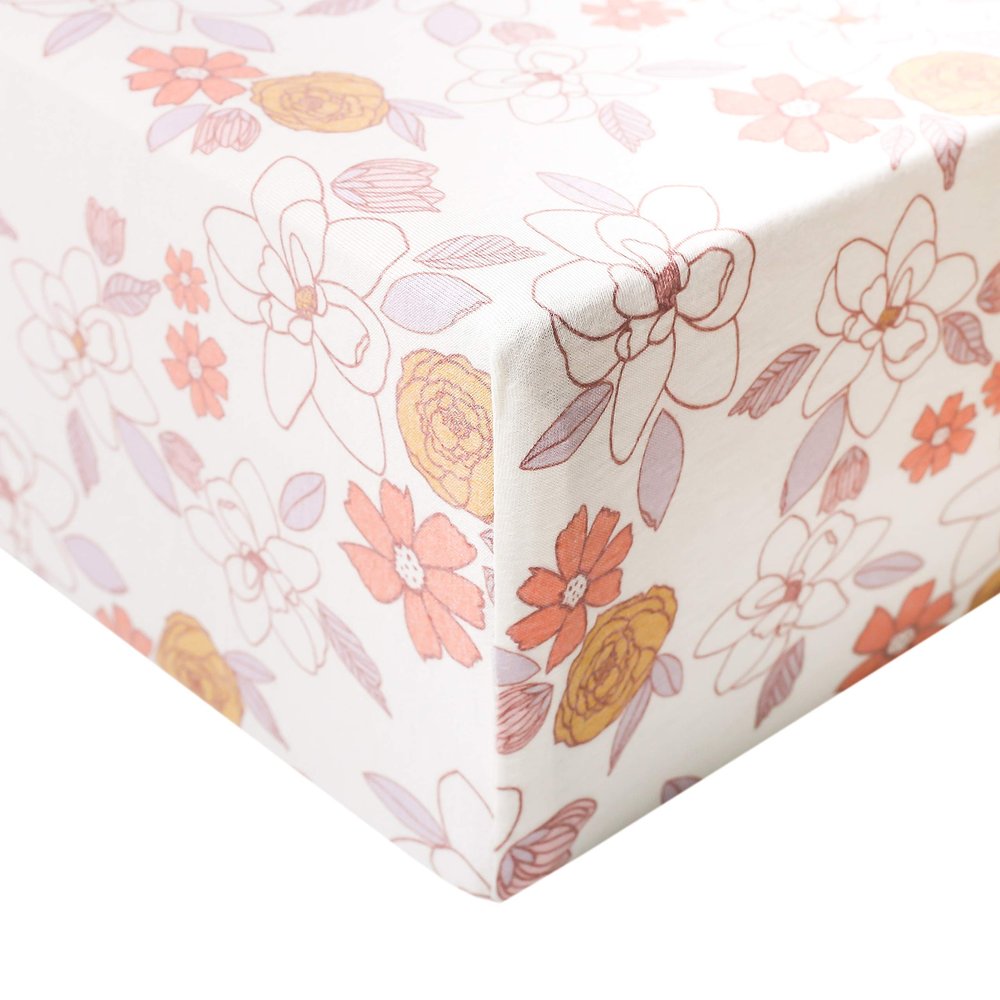Ferra Copper Pearl Premium Knit Crib Sheets - Breathable and Soft, Fitted for Standard Mattresses, Perfect for Baby Registry or Shower Gift
