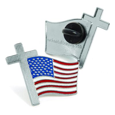 CROSS WITH FLAG PIN - Jewelry - 36 Pieces