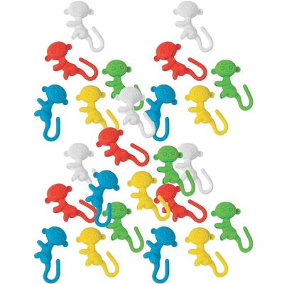Fun Express Monkey Pencil Hugger Erasers - Classroom Supplies, Party Favors and Giveaways - VBS Vacation Bible School Supplies/Decor - Bulk Set of 24