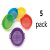 Fun Express 5-Piece Sand Sieve Sifter Set - Colorful Beach Toy Set Kids Outdoor Play & Sand Fun - Perfect Beach Days Receptions & Special Occasions - 9 Inch (Red Blue Yellow Purple & Green) - 5 Pieces view 2