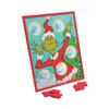 Fun Express 16" x 20 1/2" Dr. Seuss The Grinch Christmas Bean Bag Toss Game, Red and Green view 1