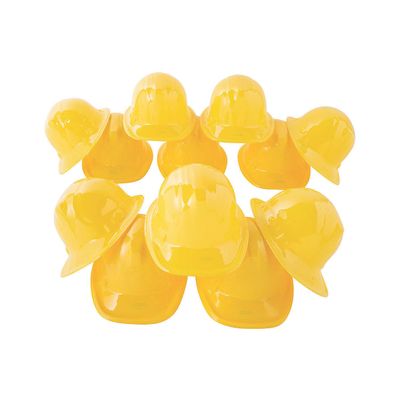 Fun Express Bulk Yellow Construction Hats - Apparel Accessories - 48 Pieces