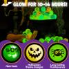 JOYIN 100 PCS Halloween Glow in The Dark Bouncing Balls, 20 Designs Halloween Theme Glowing Bouncy Balls for Halloween Party Supplies, Party Favors, Trick or Treating Goodies view 3