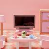 2 Pieces 1:12 Miniature TV Television with Remote Control Dollhouse Television Mini Furniture Model Dollhouse Decoration Accessories view 4