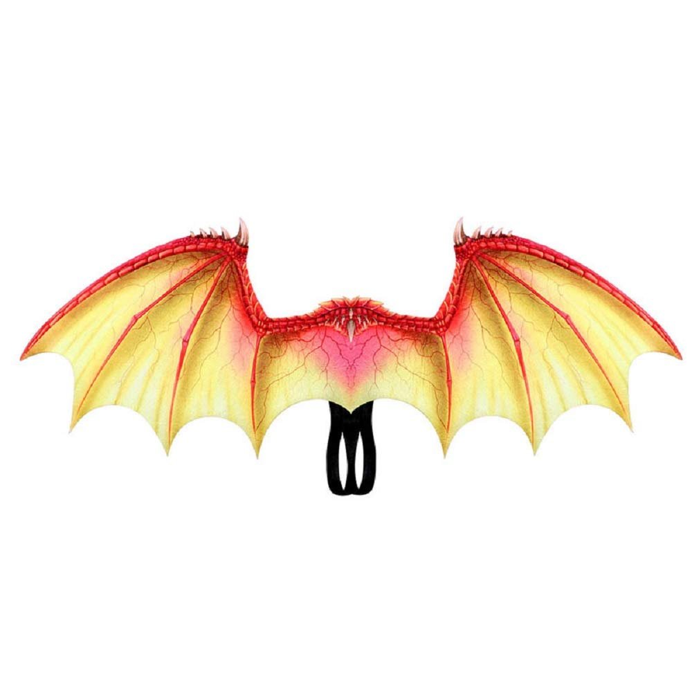 Himine Children's Cartoon Dragon Mask Wings set Children's day Halloween Christmas Party Performance Props (Wing)
