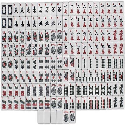C&H Solutions Western Style,American Mahjong Tiles Only - The Classic (A Type), Set of 166 Pcs