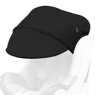 Manito Sun Shade Extender/Auxiliary Canopy for Car Seat (Black)
