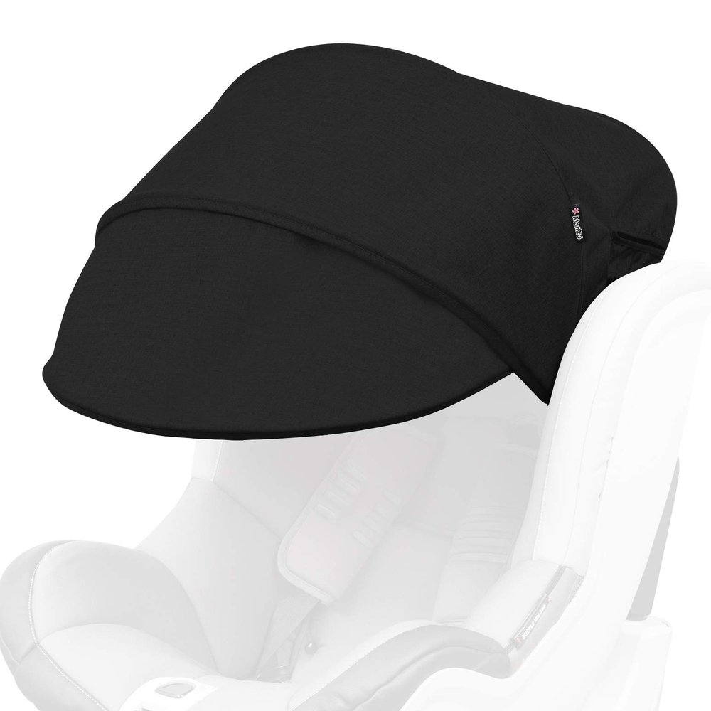 Manito Sun Shade Extender/Auxiliary Canopy for Car Seat (Black)