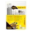 Idena 60109 - Brush Set, 15 Pieces, Various Types, Bristle Brush, Round Brush and Watercolour Brush view 1