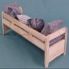 Sofa couch dolls house wooden Furniture 1:6 scale 12 inch dolls for Barbie Blythe living room Accessories Role-playing game collectible miniature view 3