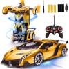 Remote Control Car - Transform Robot Toys for Boys Teens, Rechargeable RC Cars with Lights, 2.4Ghz RC Car 1:18 Rechargeable 360 Rotating Race Transform Car Birthday Christmas Gifts for Kids view 1