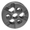 QA1 9057-279 Shock Piston - Linear/Digressive - Monotube Style - O-Ring Included - Aluminum - Gray Anodized - Each view 1