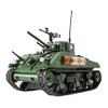 General Jim's 726-Piece M4A1 Sherman Tank Building Block Set - Detailed World War II Model with Rotating Turret, Printed Instructions, Compatible with Major Brands view 2