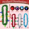4 Pack Light up New Years Necklace, 6 Lighting Modes, New Years Eve Party Supplies, Tinsel Garland Light Christmas Necklace, 3D Bulbs Star LED Necklace New Years Eve Accessories Holiday Party Favors view 2