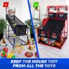 BESTKID BALL Kids Basketball Hoop Double Shot System Arcade Game Set: Indoor & Outdoor Sports Toys for Boys & Girls, Includes Ball & Shot Counter, Ideal Party Gifts for Little Athletes Ages 3-9. view 2