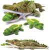 PREXTEX Stuffed Alligator Toy with 3 Baby Alligators - Alligator Plush Mommy with 3 Zippered Babies, Ideal Stuffed Animal for Boy or Girl Playtime - 3-5 Years view 1