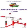Marble Genius Marble Racing Booster Set - 25 Pieces Total (Including 10 Marbles), Construction Building Blocks Toys for Ages 3 and Above, with Instruction App Access, Add-On Set view 2