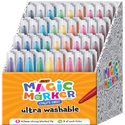 BIC Child's First Magic Marker, Assorted Colors, 96-Count