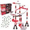 Marble Genius Marble Run Racing Set: 125-Piece Marble Run Racing Set Toys for Kids, Marbles Maze Tower Building Blocks, Marbles Race Track Rolling Game, Educational Learning STEM Toy Gift view 1