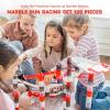 Marble Genius Marble Run Racing Set: 125-Piece Marble Run Racing Set Toys for Kids, Marbles Maze Tower Building Blocks, Marbles Race Track Rolling Game, Educational Learning STEM Toy Gift view 2