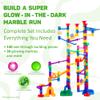 Marble Genius Marble Run Track - 200-Piece, Multicolor, Space Theme - Glow-in-The-Dark Marble Set & STEM Building Toy & Race Track for Ages 4+ view 3