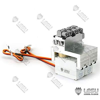 Lesu 2Ch Reversing Valve Servo for 1/14 Rc Excavator Hydraulic Dump Truck Loader