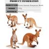 4PCS Safari Animal Figurines, Cake Topper, Toy Animals for Kids with Kangaroos view 3