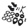 FLMLF Nylon Front and Rear Hub Carrier Kit for 1/5 HPI ROVAN Baja KM 5T 5B 5SC ROFUN BAHA RC CAR Toys Parts view 1