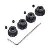 4pcs 48P Pinion Gear 3.175mm Set Hardened 20T 21T 22T 23T 48DP Pitch Gears RC Upgrade Part with Screwdriver view 2