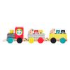 Petit Collage Animal Friends Wooden Pull Along Train  Colorful Wooden Toy Made with Sustainable Wood, Active Toy Promotes Development of Fundamental Skills, Makes a Great Gift for Toddlers view 1