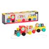 Petit Collage Animal Friends Wooden Pull Along Train  Colorful Wooden Toy Made with Sustainable Wood, Active Toy Promotes Development of Fundamental Skills, Makes a Great Gift for Toddlers view 2
