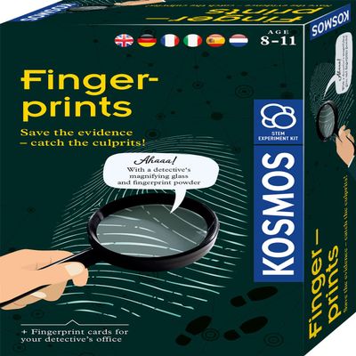 Kosmos 616793 Fingerprints-Trace Protection and Perpetrator Transfer Detective Set Experiment Children with multilingual Instructions (DE, EN, FR, IT, ES, NL)