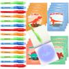 BONNYCO Invisible Ink Pen and Notebook Pack 16, Dinosaur Party Favors for Kids. Magic Spy Pen Goodie Bags Stuffers for Kids, Dinosaur Birthday Party Supplies. Goody Bag Stuffers, Return Gifts Prizes view 1